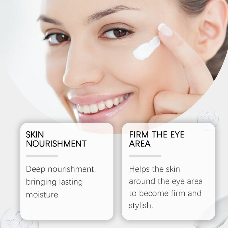 OUHOE Firming Fine Lines Eye Cream, Lighten Dry Lines, Lift Firming Eye Area Moisturizing Eye Care