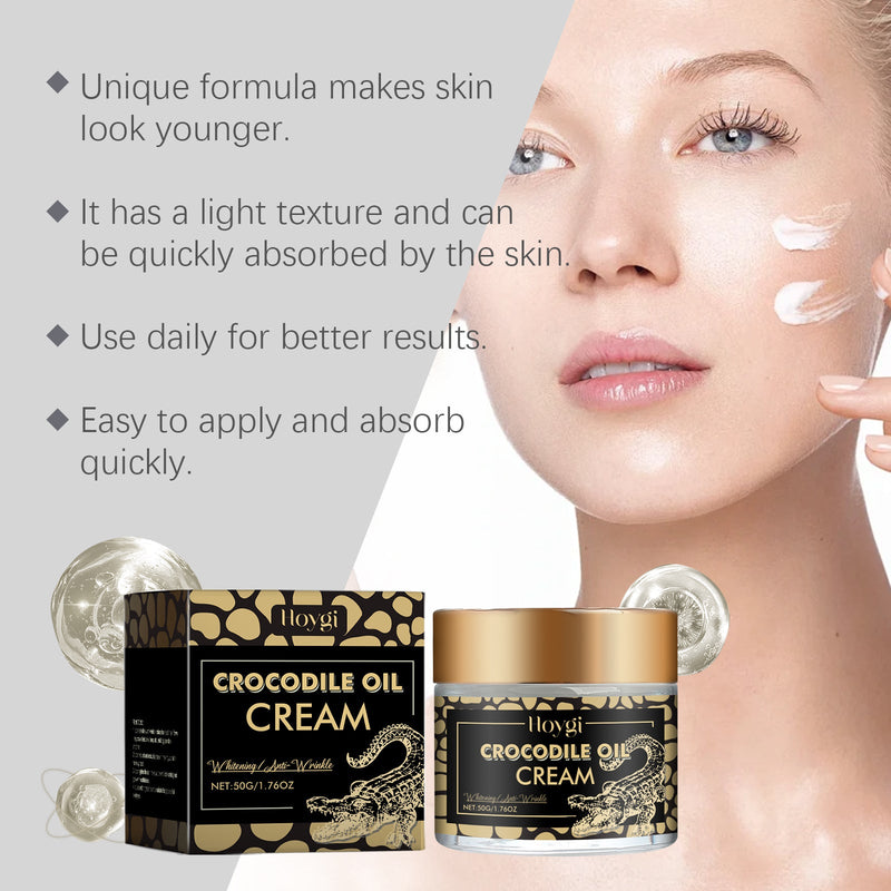 Crocodile Oil Moisturizing Tender Face Cream Hydrates And Moisturizes Facial Skin