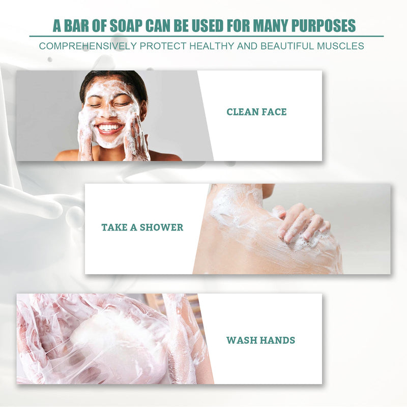 Silk And Goat Milk Handmade Soap, Deep Clean And Repair Skin Moisturizing And Tender Silk And Goat Milk Cleansing Soap