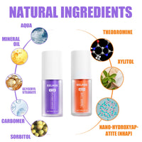 EELHOE V34 Colour Corrector, Mouth Shine White Clean Stains Shine White Teeth Purple Toothpaste