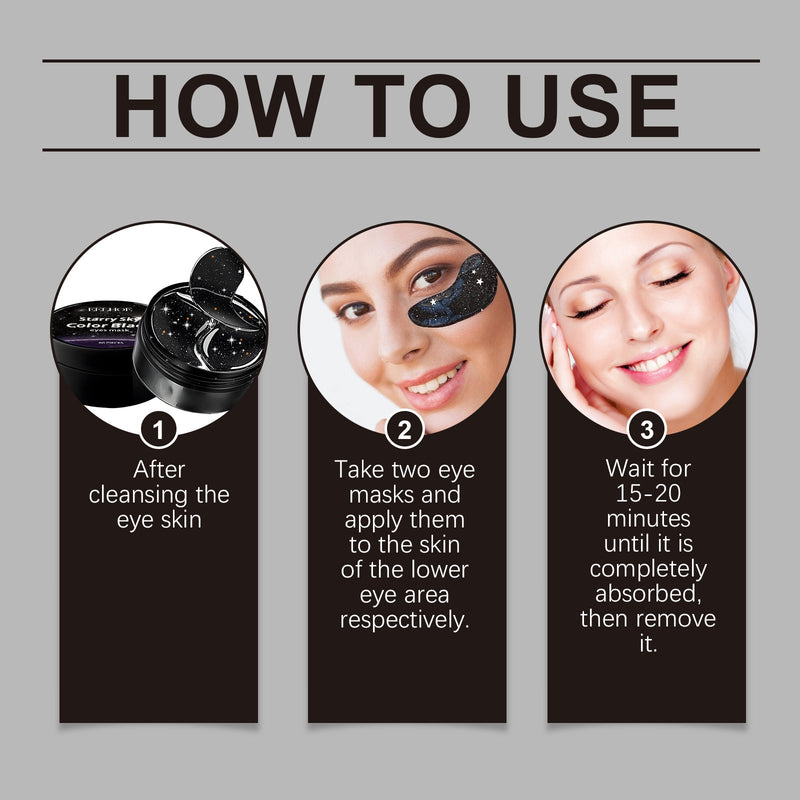 EELHOE Star Plus Black Eye Mask Hydrates And Moisturizes The Skin Around The Eyes