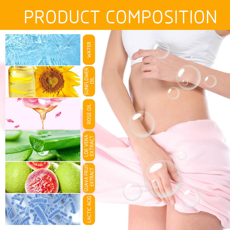 EELHOE Feminine Wash With Sunflower Oil, Body Cleansing Skin Refreshing Oil Control Moisturizing Long-Lasting Fragrance Shower Gel