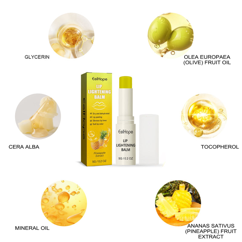 EelHope Lip Lightening Balm, It Moisturizes Fade Lip Lines To Prevent Weather-Shack Dead Skin Moisturizing Lip Care