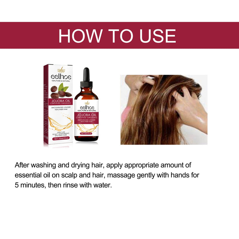 Jojoba Oil Hair Conditioner, Massage Nourishes And Repairs Hair Roots Strong, Smooth And Dense Hair Conditioner