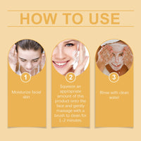 West&Month Vitamin C Foam Cleanser Gently Cleanses Pores, Removes Acne And Cleanses Face With Refreshing Moisture