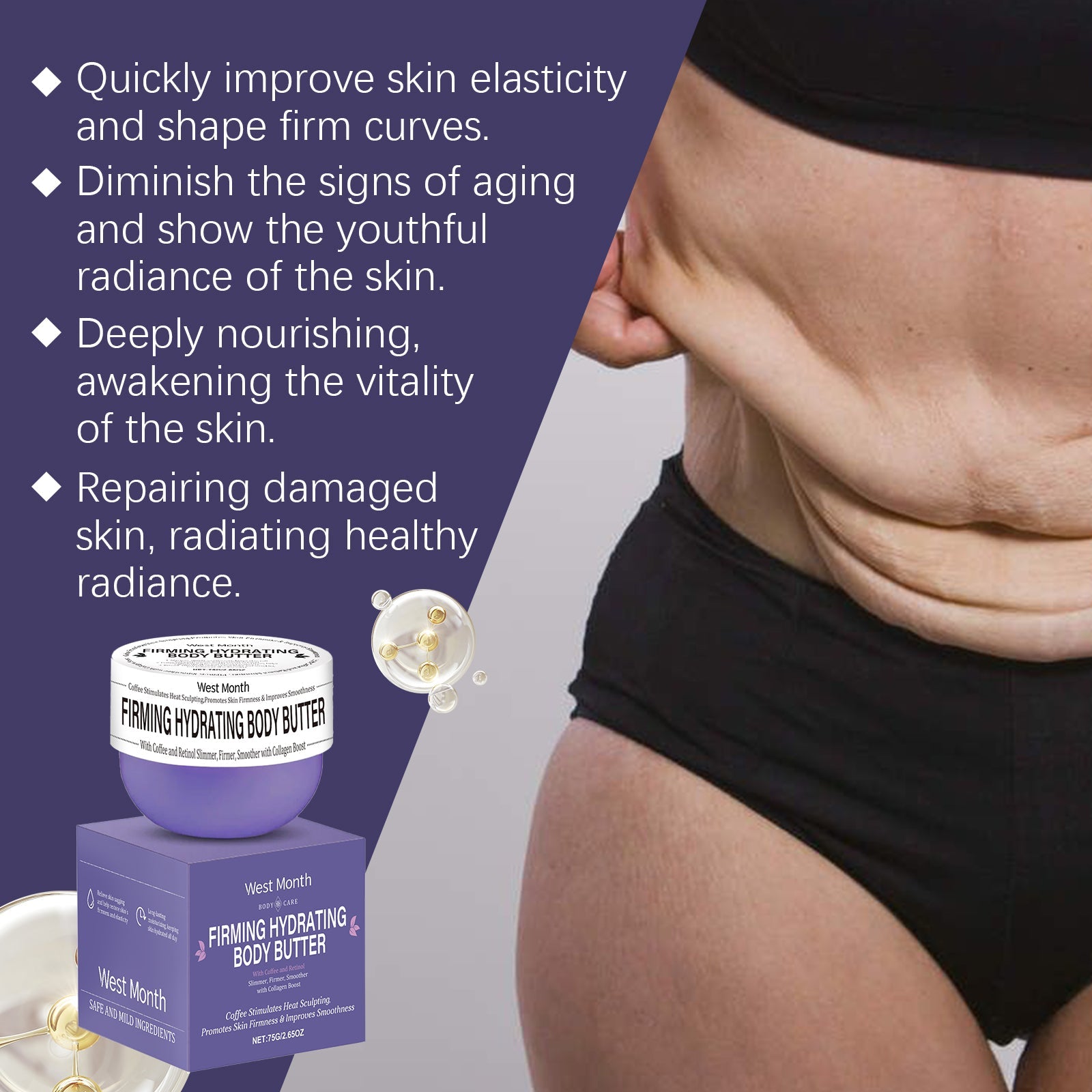 Body Massage Cream Hydrating And Moisturizing Arm Belly Body Massage Treatment Cream For Skin