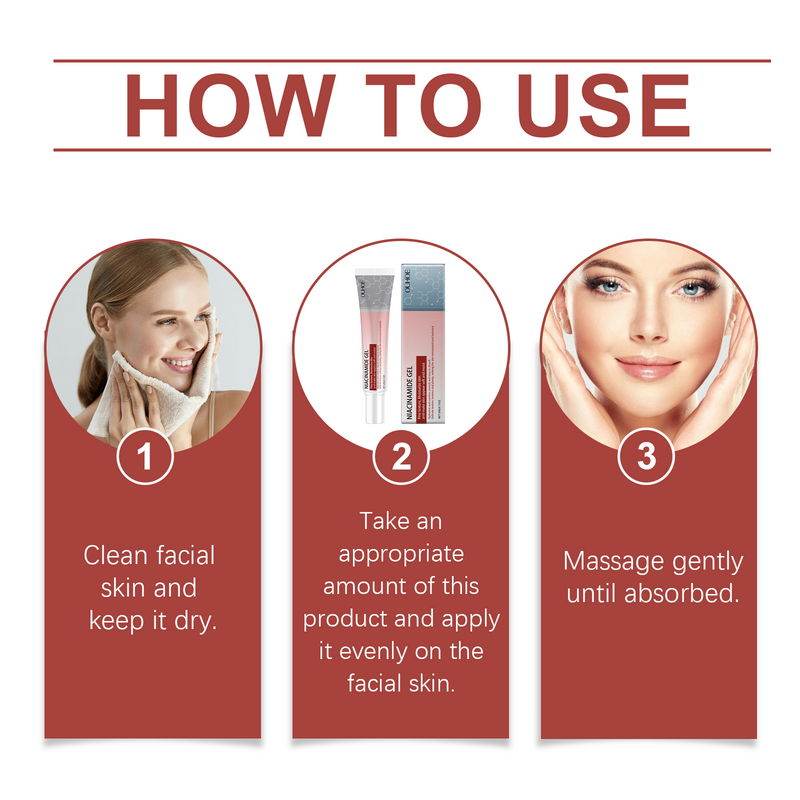 OUHOE Nicotinamide Gel Moisturizes Soothing Firming Skin Hydrating Hydrating Facial Moisturizing Gel