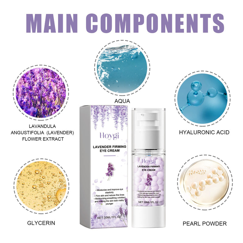 Lavender Firming Eye Cream, Remove Eye Wrinkles Pouch Dropsy And Sagging Moist Fade Uneven Tone