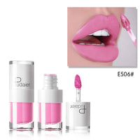 Pudaier Lipstick Small White Bottle Matte Lip Gloss Color Development Moisturizing Not Smudged Waterproof Non-Stick Cup Lip Glaze