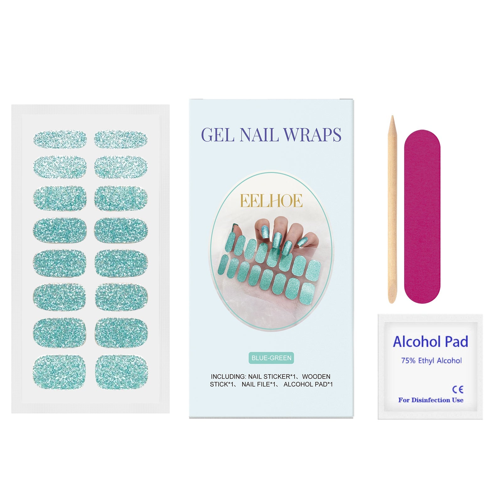 Soft Gel Nail Sticker Set Nail Paper Mini Fresh Shimmer Minimalist Soft Nail Sticker