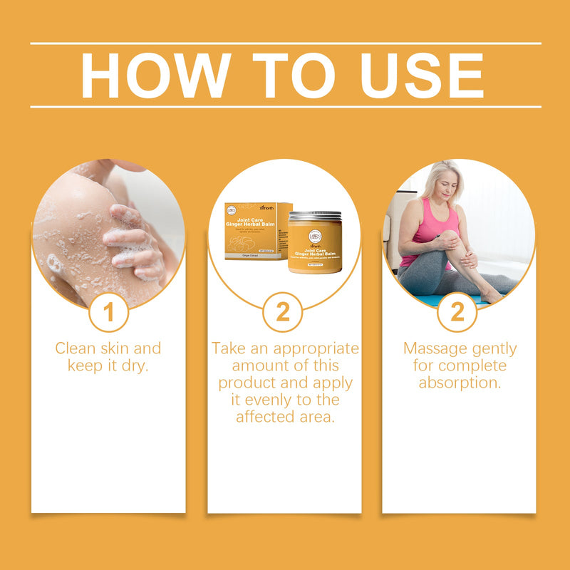 Ginger Joint Pain Care Cream Relieves Aching Muscles And Bones And Body Joint Discomfort Massage Cream