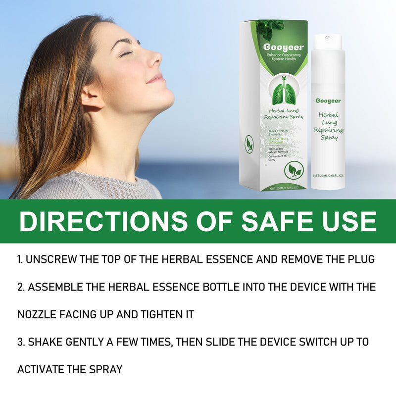Herbal Treatment Spray, Relieve Cough, Throat Discomfort, Obstructed Breathing Body Care Spray