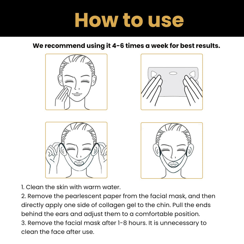 EELHOE V-shaped Face Lifting Facial Mask, Tightens And Lifts Facial Skin Shapes Facial Mask