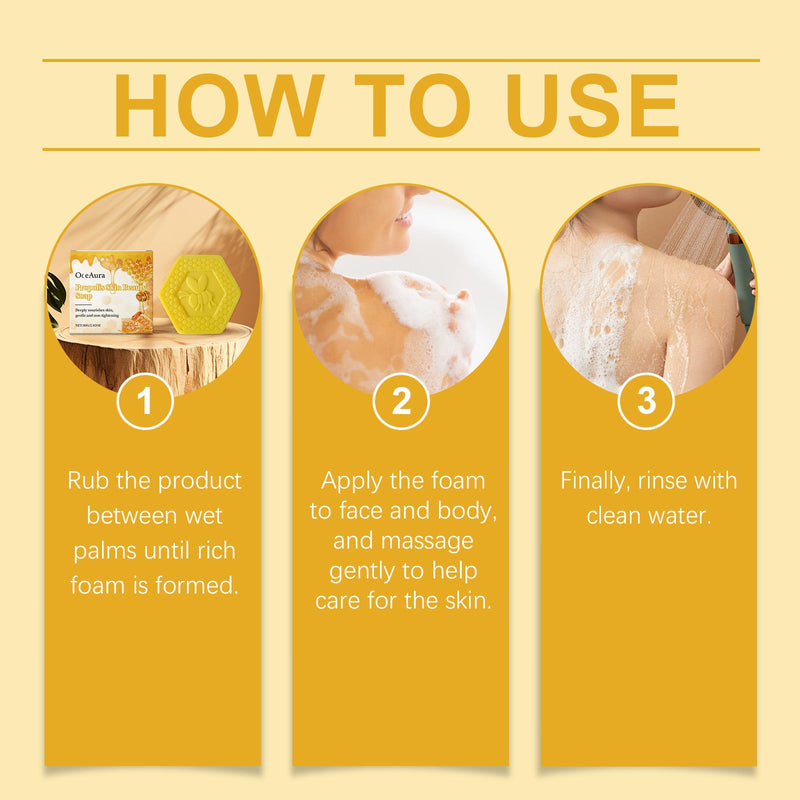 OceAura Propolis Beauty Bath Soap, Gently Nourishes And Cleanses Body Skin With Delicate And Fragrant Bath Soap