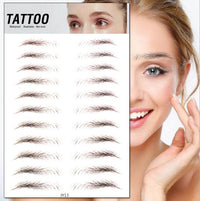 Magic 4D Hair-like Eyebrow Tattoo Sticker False Eyebrows 7 Day Long Lasting Super Waterproof Makeup Eye Brow Stickers Cosmetics