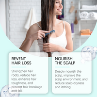 OUHOE Rice Water Hair Repair Spray, Scalp Repair Nourishes Dry And Irritated Hair Moisturizing Hair Treatment Spray