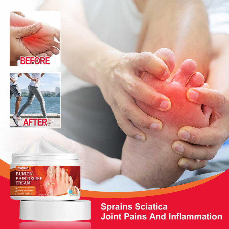 Bunion Pain Relief Cream, Repair And Correct Foot Thumb Valgus To Relieve Swelling And Pain Care Cream