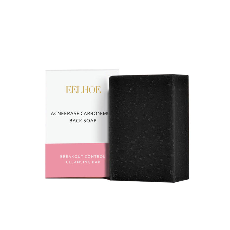 Carbon Clay Back Soap Whitening Body Cleansing Skin Lightening Dark Spots Acne Mark Exfoliating Moisturizing Brightening Soap