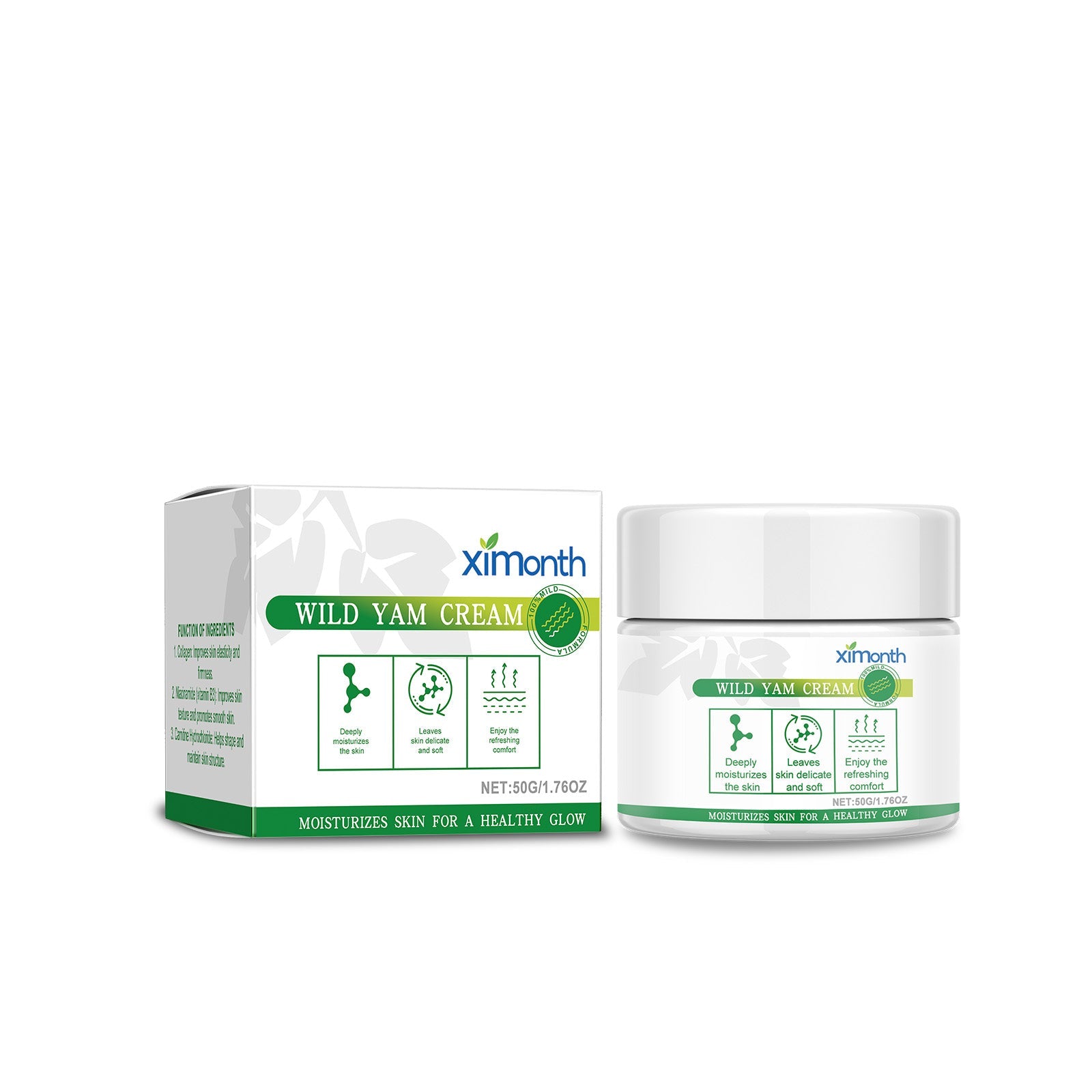 Wild Yam Moisturizer Body Skin Moisturizing Massage Treatment Hydrating Moisturizing Daily Skin Cream