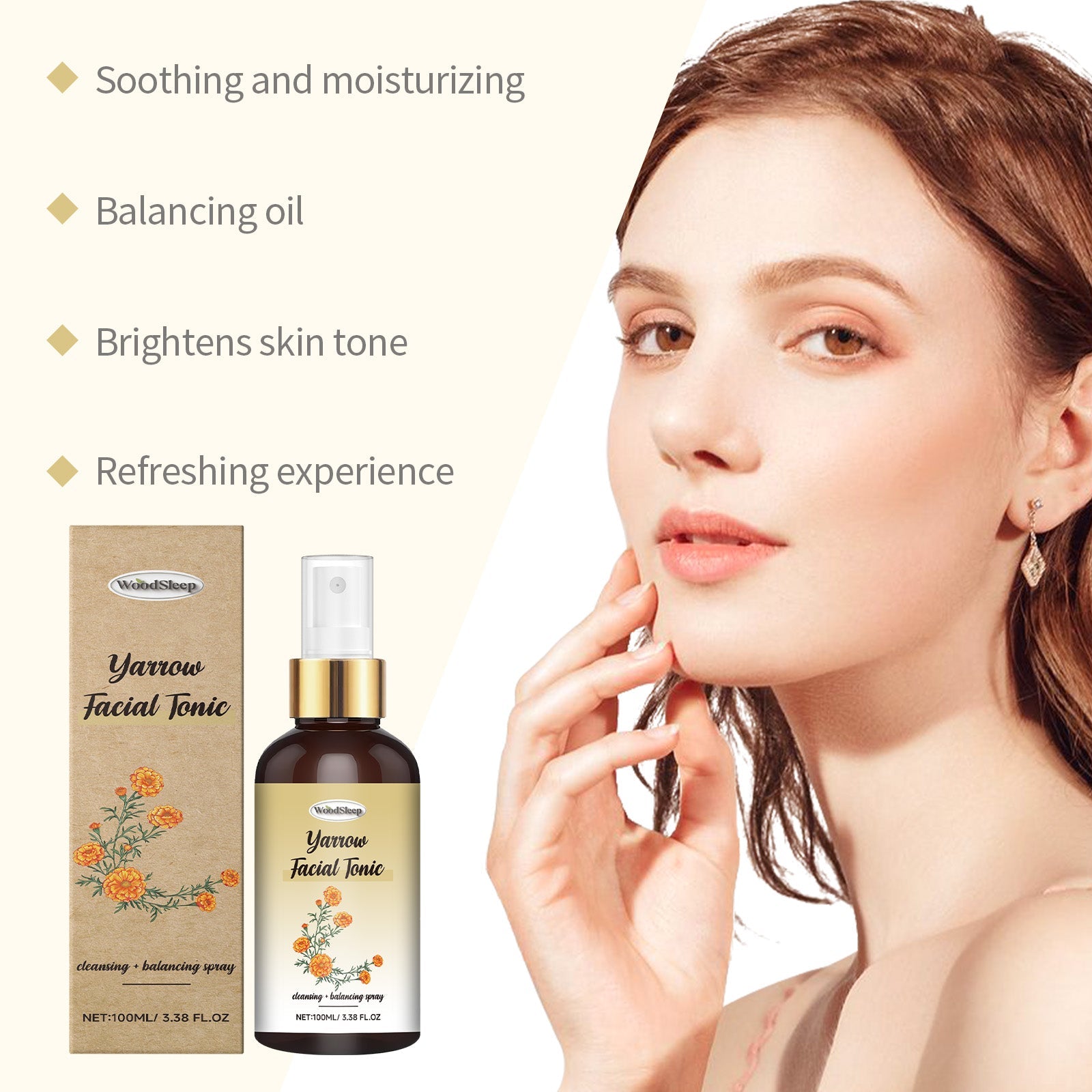 WoodSleep Calendula Hydrating Balance Spray Tender Skin Facial Hydrating And Refreshing
