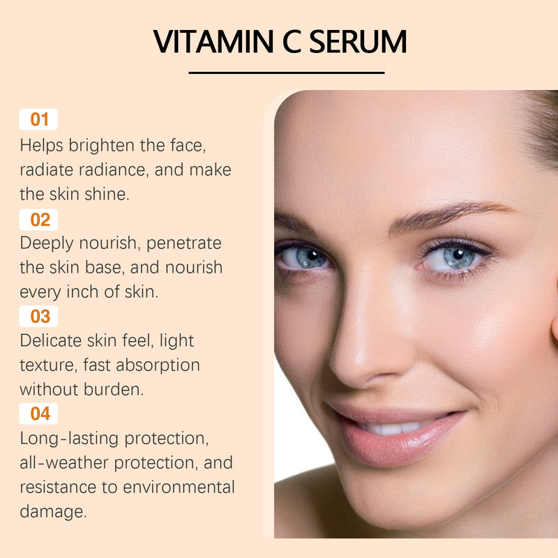 Ouhoe Vitamin C Brightening Essence Hydrates, Tightenes And Tightenes Delicate Skin And Pores