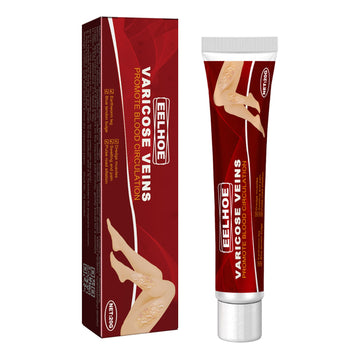 EELHOE Venous Massage Varicose Cream, Relieves Bulging Leg Blood Vessels And Swollen Leg Earthworm Venous Massage Cream