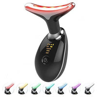 Neck Massager Beauty Device with 7-Color Light Therapy for Neck Wrinkle Care