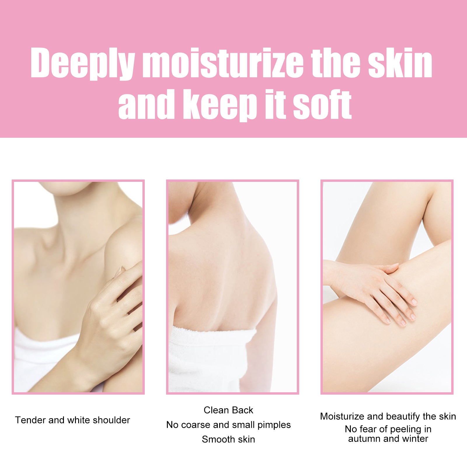 Sakura Brightening Body Lotions, Improve Darkness Deep Moisturizing Clear Back Acne Whitening Lotion