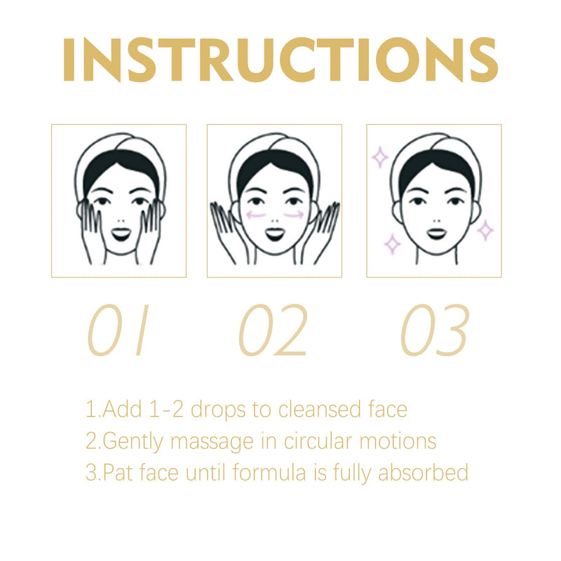 EELHOE Golden Age Essence Lightening Fine Lines, Firming Skin, Hydrating And Moisturizing Face Essence
