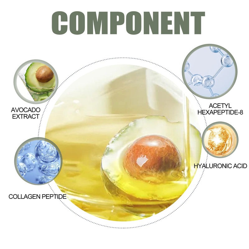 Avocado Anti-Wrinkle Serum, Firming Facial Skin, Anti-Aging, Lightening Fine Lines, Moisturizing Skin Care