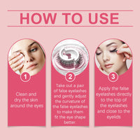 Self-Adhesive Eyelashes, Lazy People Glue-Free Free Unloading Self-Adhesive Thick Thin Long Natural Eyelashes