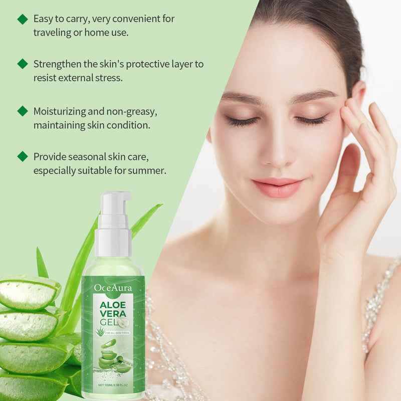 Aloe Vera Nourishing And Moisturizing Gel Gently Hydrates And Refreshes Skin Moisturizing And Cooling Care Gel