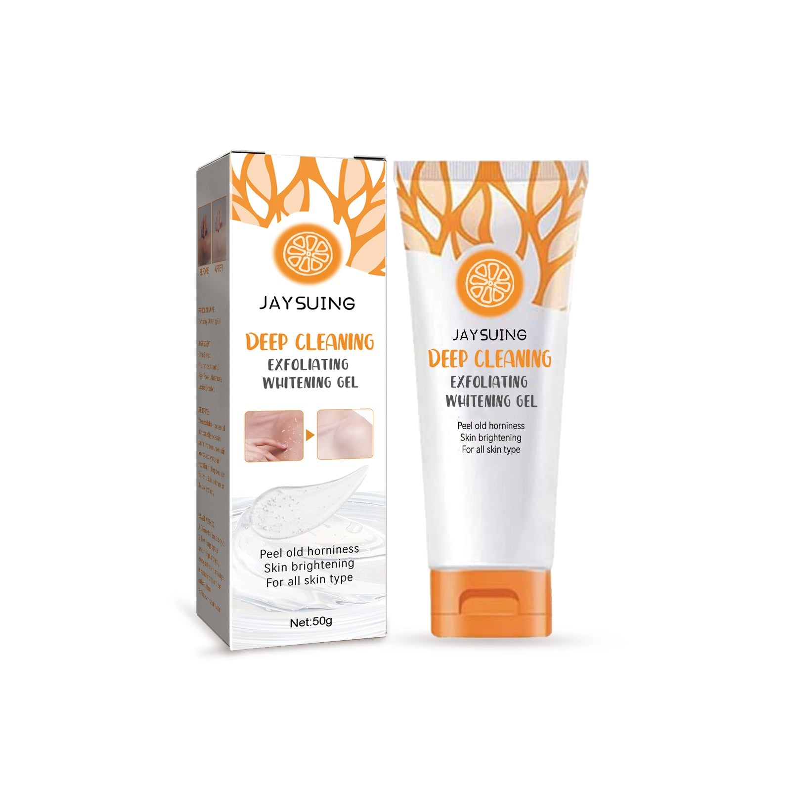 Body Exfoliating Gel, Whitening And Brightening Skin Cleansing Keratin Moisturizing Beauty Skin Gel
