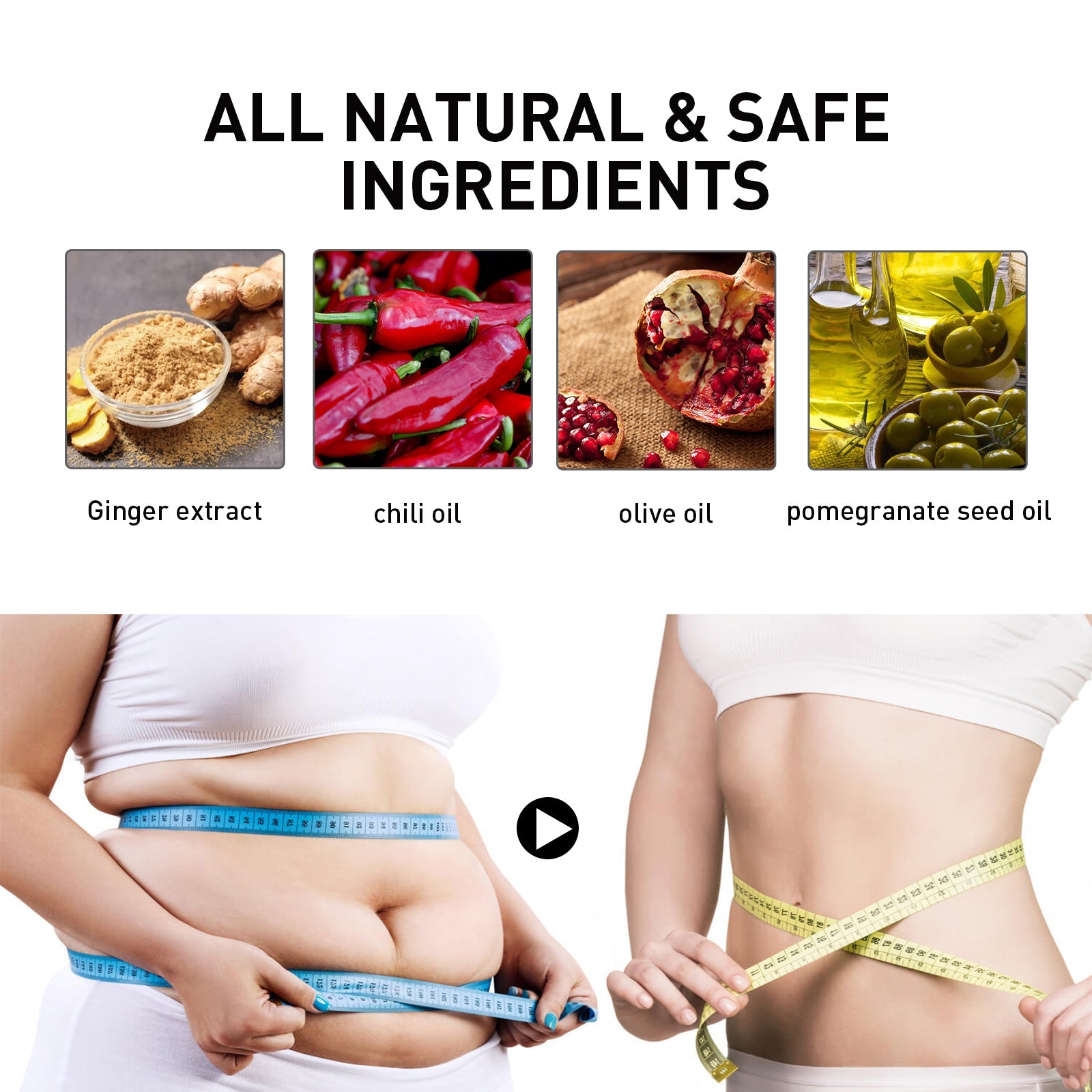 South Moon Body Detox Cellburn Ginger Cream, Body Skin Toning And Firming Heat Slimming Cream