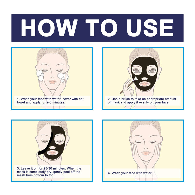 Space Galactic Black Peel Off Face Mask, Clean Blackheads Firming Pores Smooth The Skin Tear The Mask