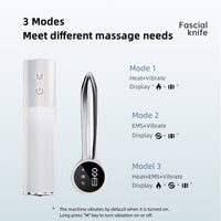Microcurrent hot compress vibration massager muscle relaxation tool