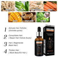 Hair Growth Essential Oil, Dense Hair Growth Repair Dry Hair And Moisture Hair Essence