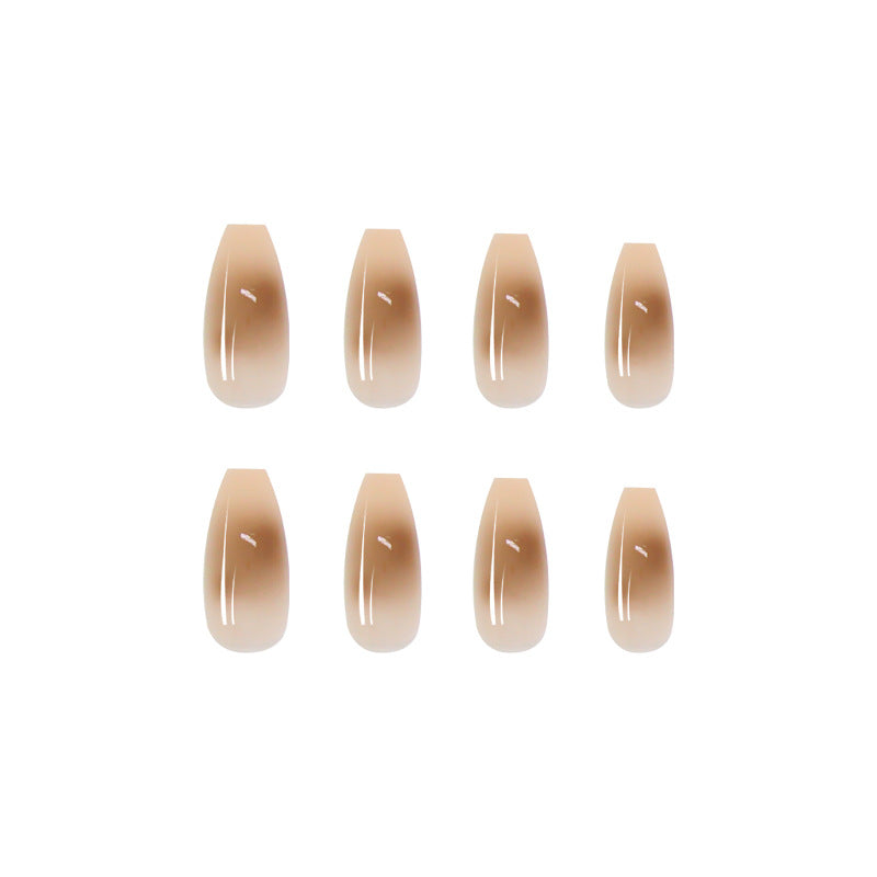 Smudged Fake Nails Nail Piece Removable Manicure Nail Piece Wear Nail Piece Ballet Nails