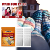 Jue-Fish Foot Warm Patch, Warm Portable Disposable Heat And Cold Warm Foot Patch