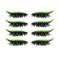 New Glitter Self-Adhesive Eyeliner Eyeshadow Sticker Double Eyelid False Eyelashes Waterproof Party Eye Makeup Sticker