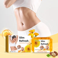 Oceaura Refreshing Calendula Soap, Refreshing, Light And Gentle Cleansing Skin Shaping Cleansing Soap