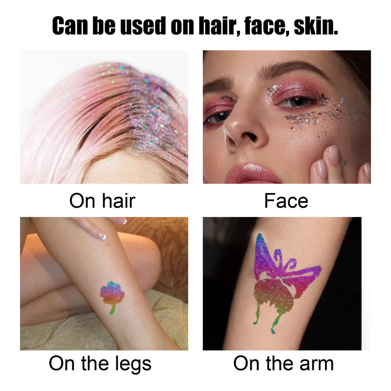 Eelhoe Flash Tattoo Skin Glue Painting Eye Makeup Glitter Glitter Face Body Skin Tattoo Glue