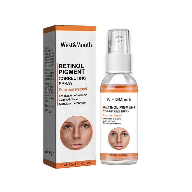Retinol Pigment Correcting Spray, Lightening Spots Moisturizing Whitening Skin Care Spray