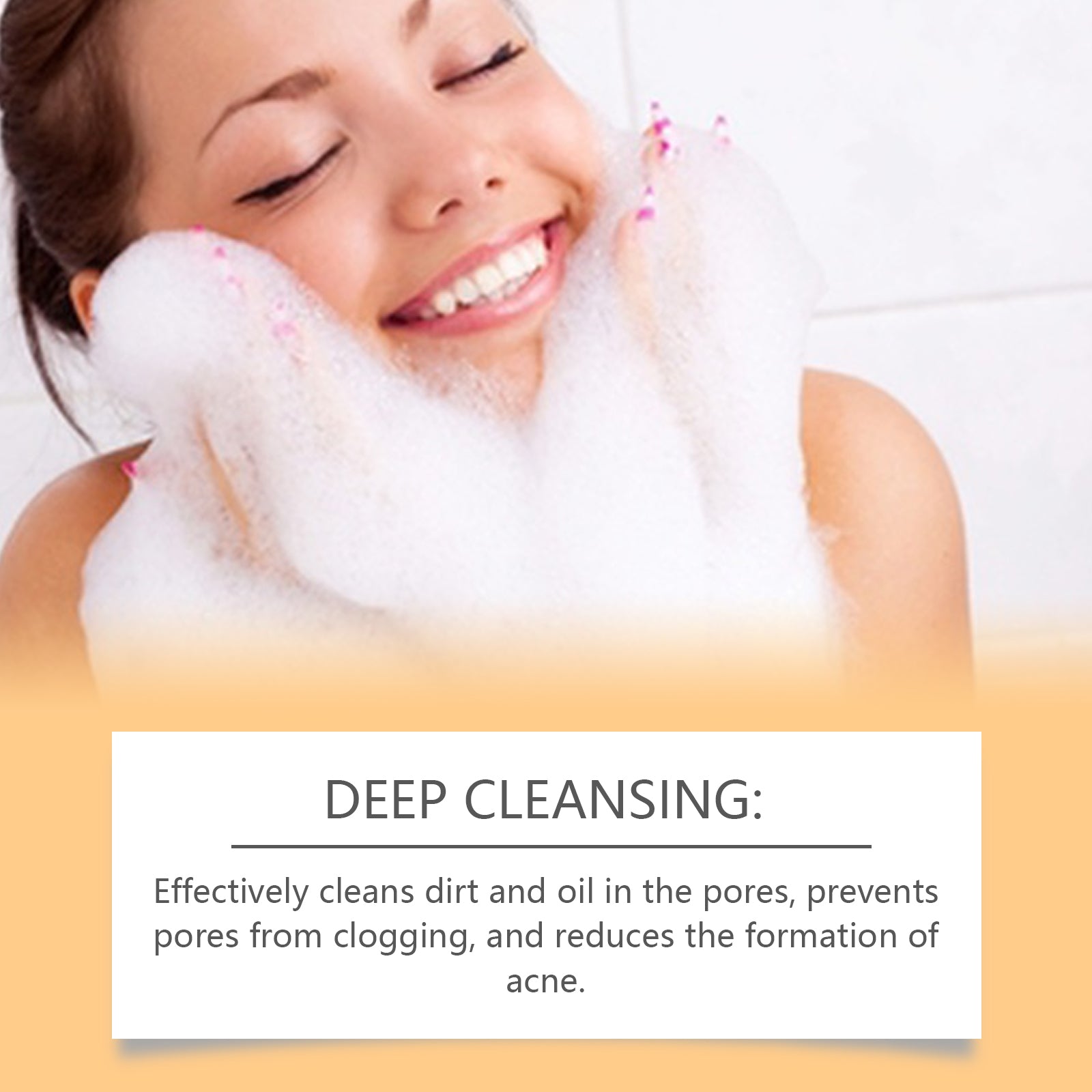 OUHOE Clean The Body Soap Deeply Clean The Skin Moisturizing Soap Fragrance Rich Foam Body Care