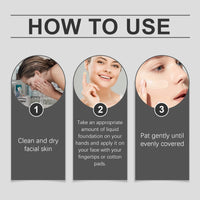 Moisture Concealer Foundation, Long-Lasting Moisturizing And Refreshing Moisturizing Light Skin Care Foundation