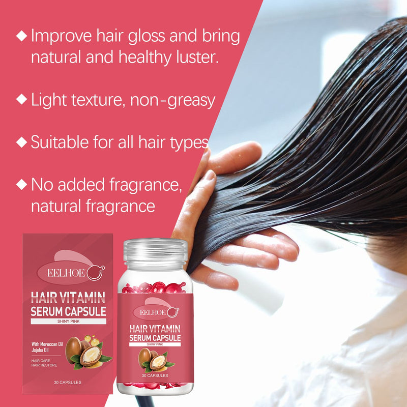 Hair Essential Oil Care Capsules Relieve Dry Hair, Frizzy Split Ends, Soft And Smooth Care Essential Oil For Hair Care