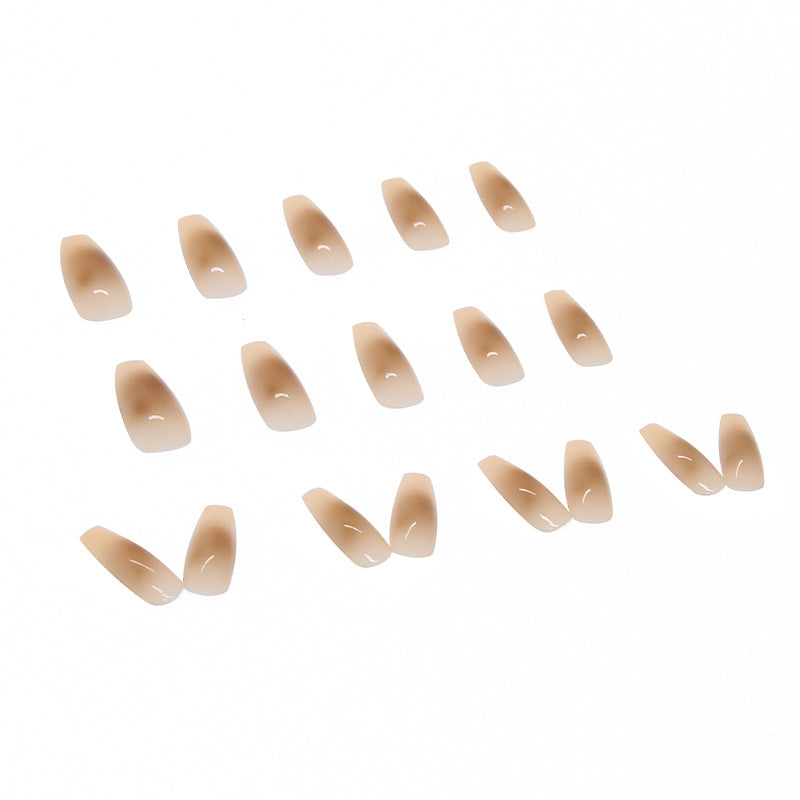 Smudged Fake Nails Nail Piece Removable Manicure Nail Piece Wear Nail Piece Ballet Nails