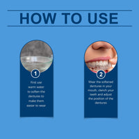Adjustable Buckle Dentures, Artificial Braces Dentures Temporary Filling Orthodontic Dental Care