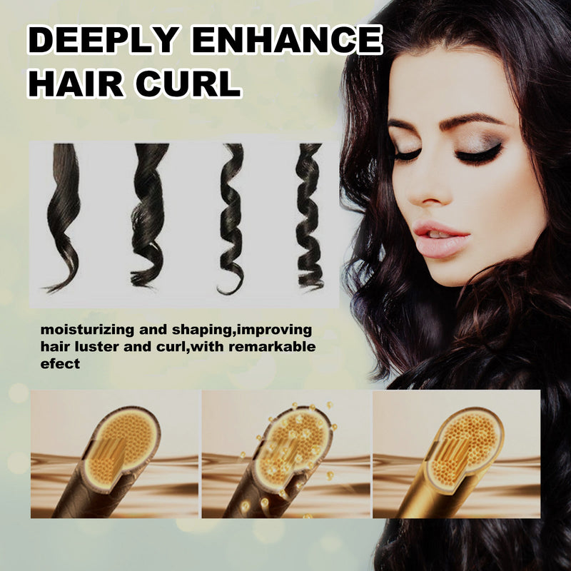 Hoegoa Moisturizing Styling Elastin Cream - Curls Volumizing Natural Shine Care