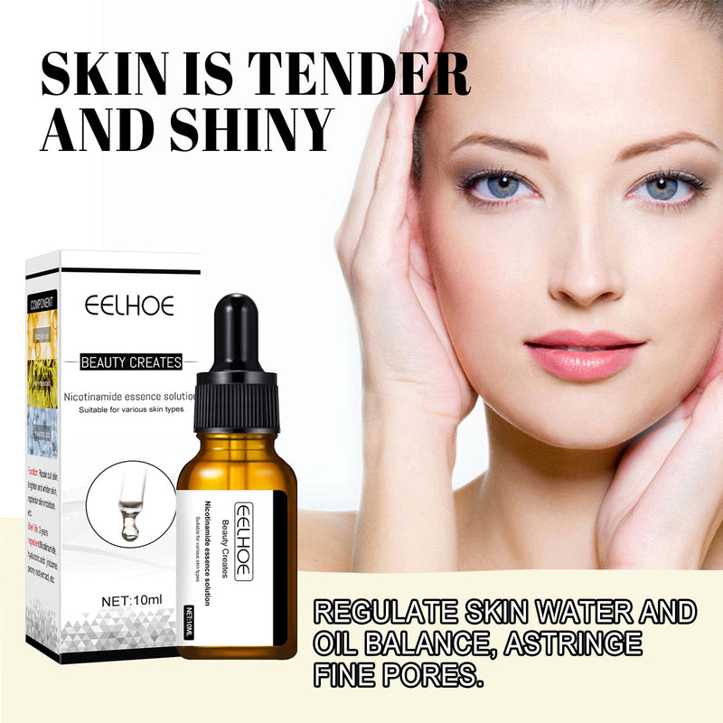 Shrink Pore And Brighten Skin Essence, Moisturize And Lighten Spots Shrink Pores Nicotinamide Original Solution Essence